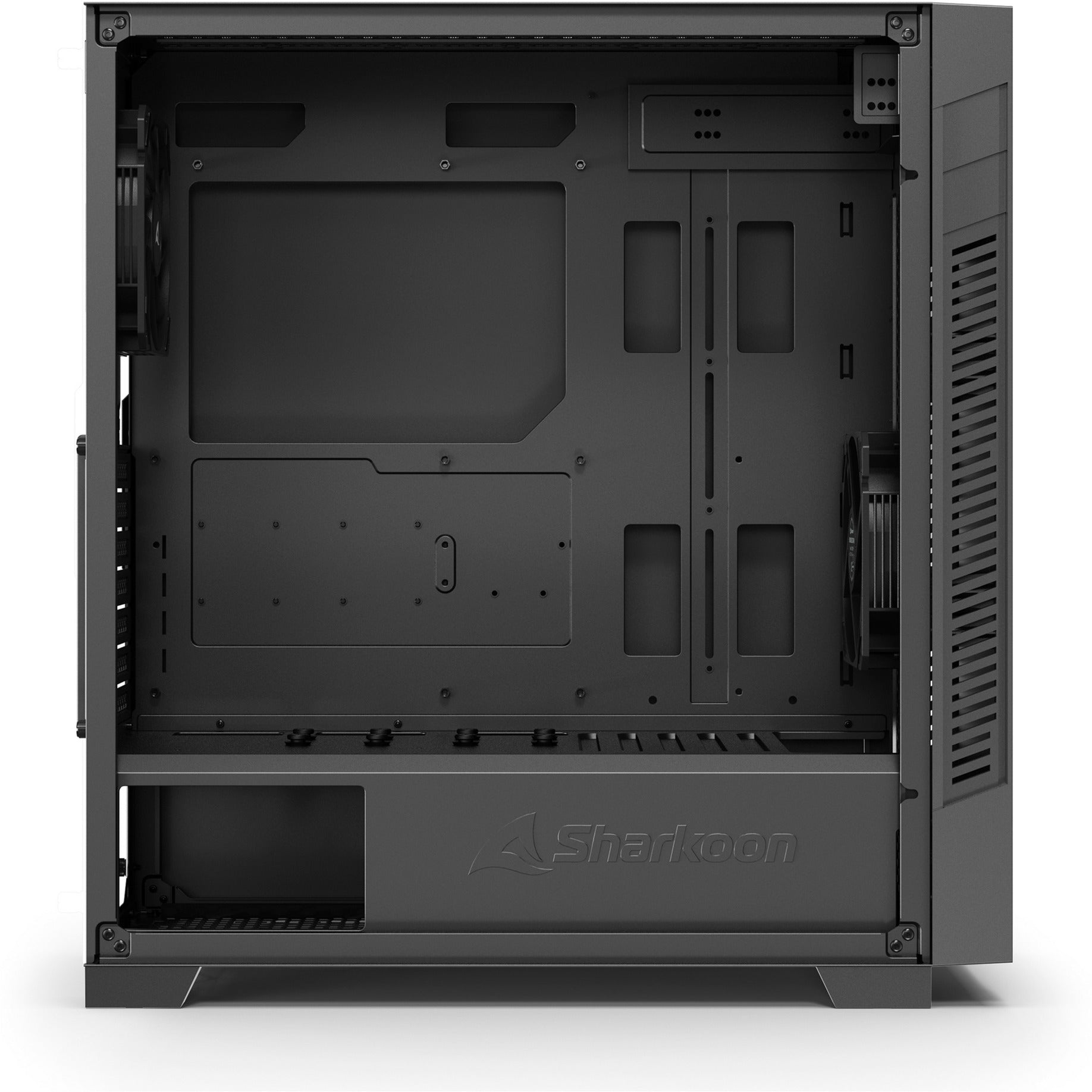Sharkoon s25-v2 Midi-Tower-Gehäuse (schwarz | 2x USB-A | 1x USB-C)