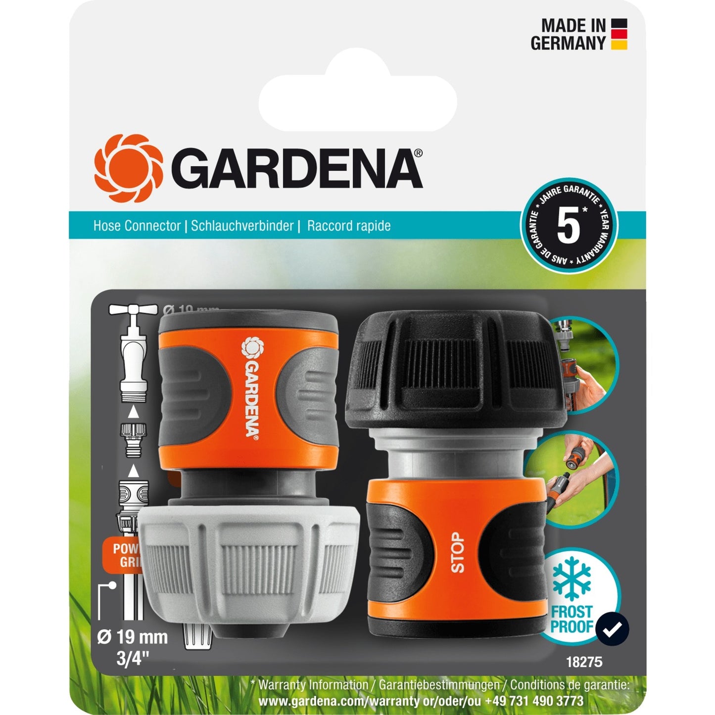 Gardena -Schlauchverbindung Set 19 mm (3 4)