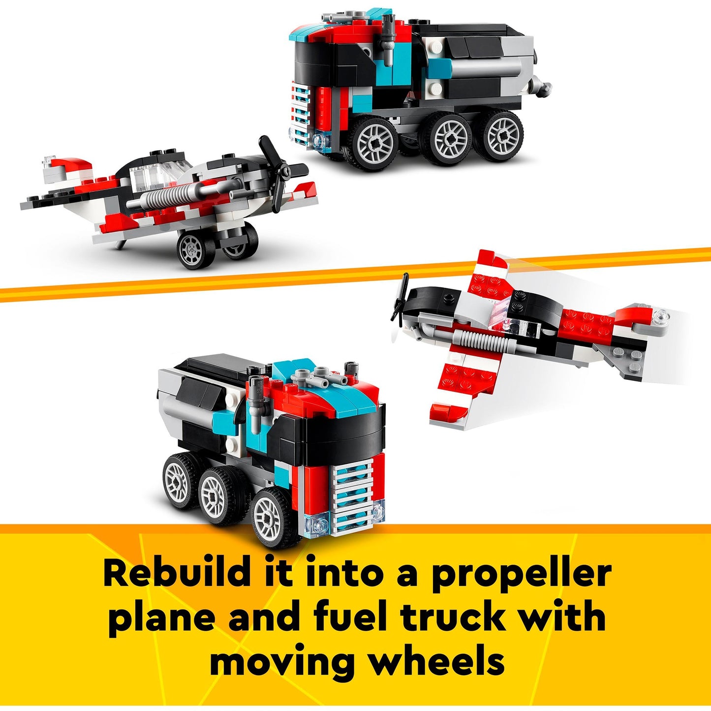 LEGO LEGO Creator 31146 LKW mit Hubschrauber