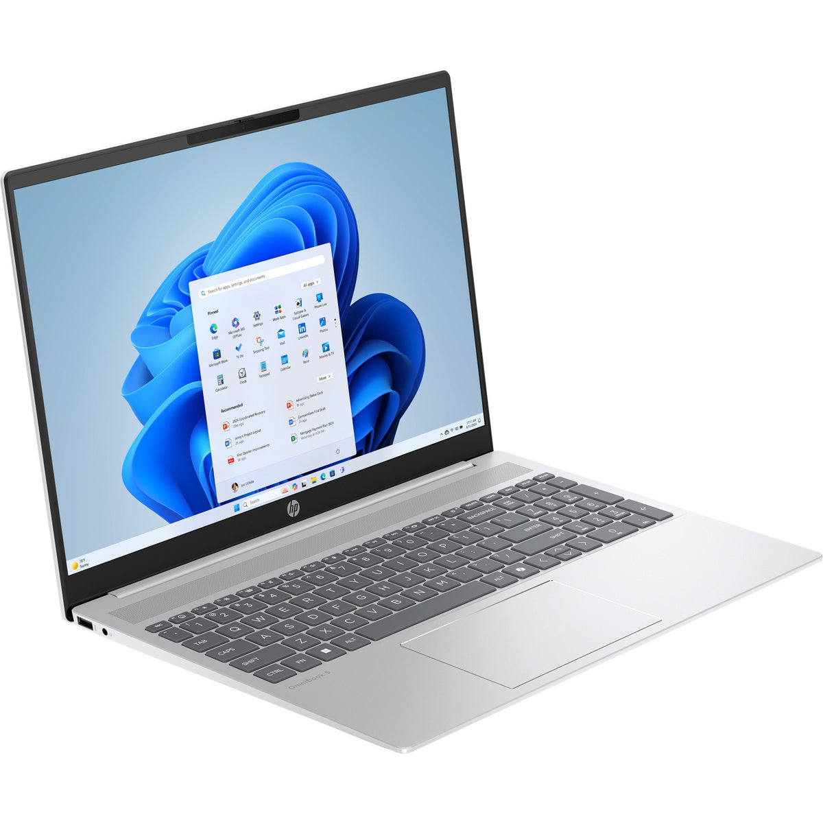 Hp Omnibook 5 16-bc1005nd (c27mnea) 16 Zoll Laptop (silber | Ryzen 5 8540U | Radeon 740M | 16 GB | 512 GB SSD)