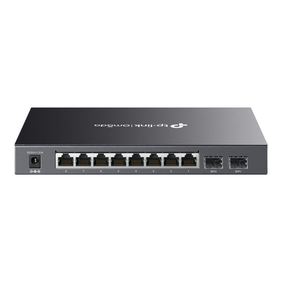Tp-Link Omada SG2210P 10-Port-Gigabit-Smart-Switch (schwarz, 8x PoE+, 2x Gigabit SFP)