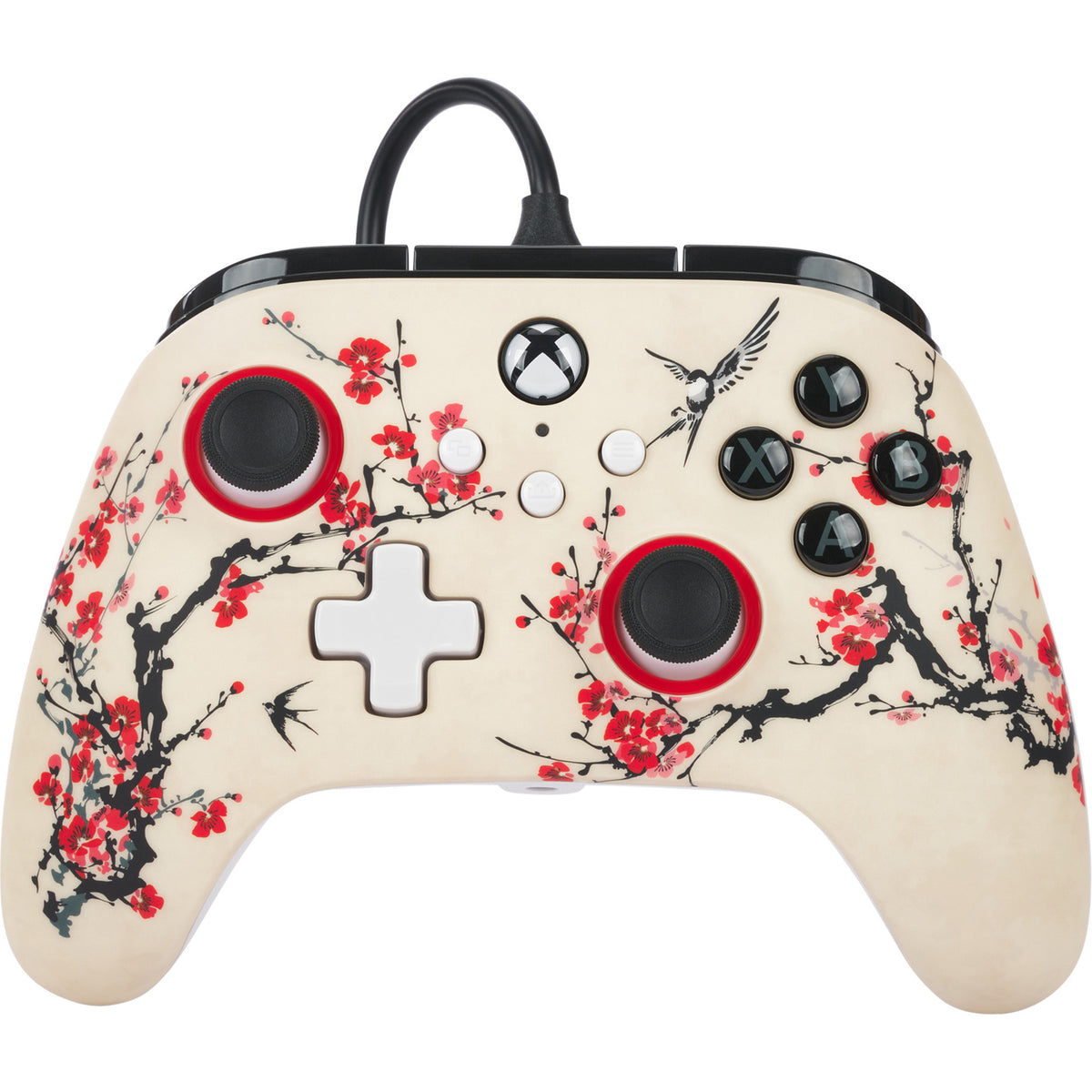 Powera Advantage Controller mit Kabel für die Xbox Series X|s – Warrior's Nirvana (Magnolia White, Xbox Series X|s, Xbox One, PC)