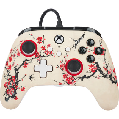 Powera Advantage Controller mit Kabel für die Xbox Series X|s – Warrior's Nirvana (Magnolia White, Xbox Series X|s, Xbox One, PC)