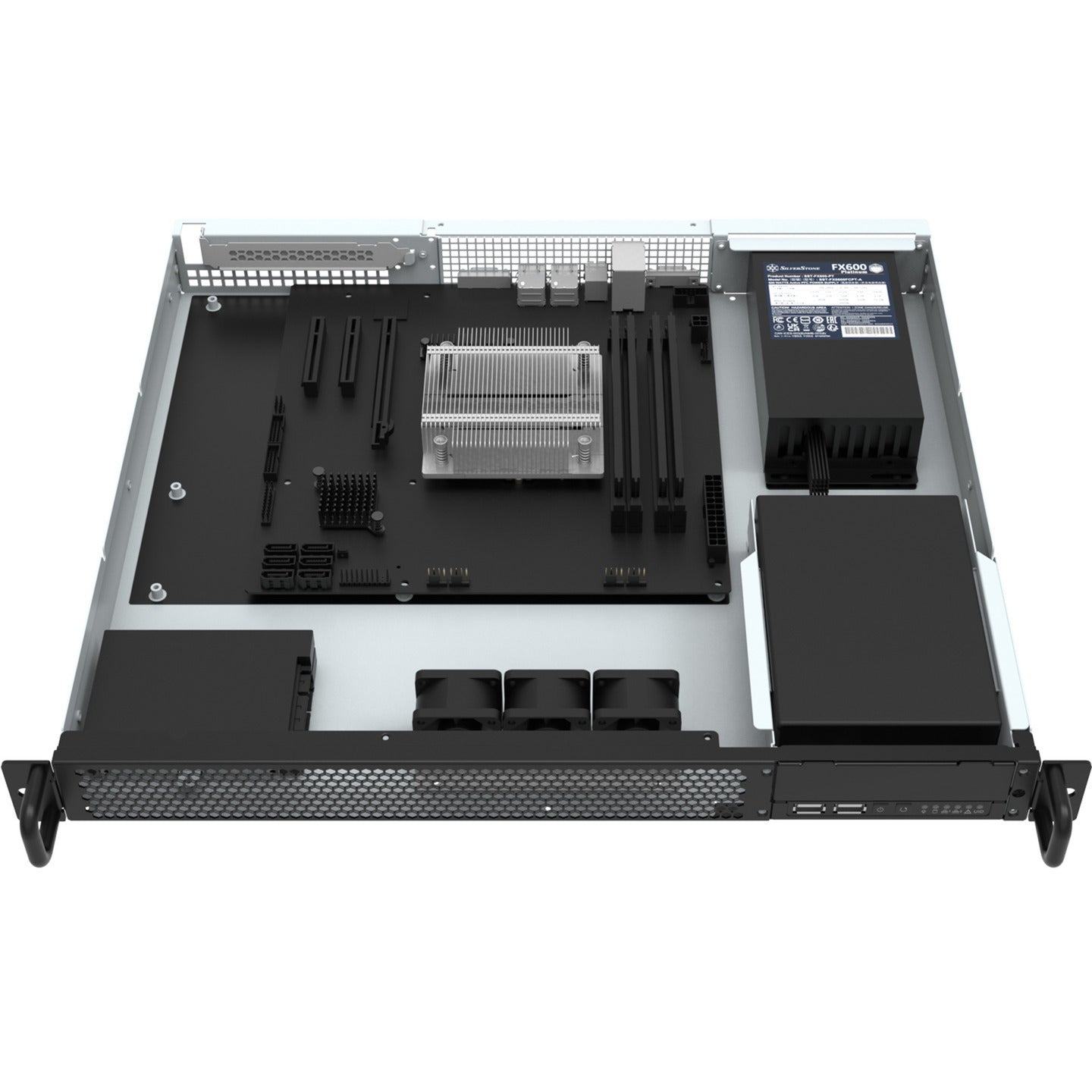 Silverstone RM100 1U Rackmount, Rack, Servergehäuse