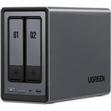 Ugreen nasync dxp2800 (grau, 2,5 GBe, HDMI, USB-C) - afbeelding 1