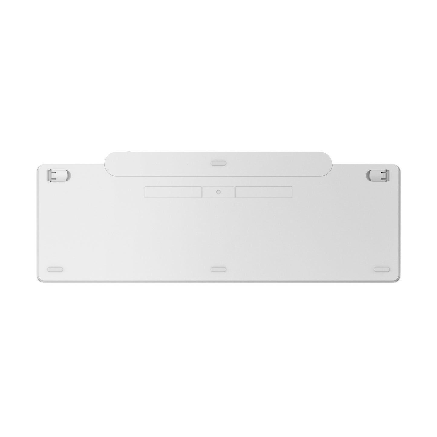 Lenovo 800 selbstladende Bluetooth-Tastatur (weiß, US-Layout (QWERTY), Stößel, 100 %, Stößelschalter, Bluetooth 5.1, USB-C)