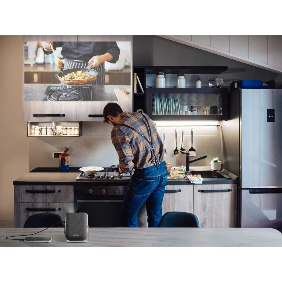 Viewsonic tragbarer LED-Projektor mit Harman-Kardon-Lautsprechern (schwarz, HDMI, Audio)