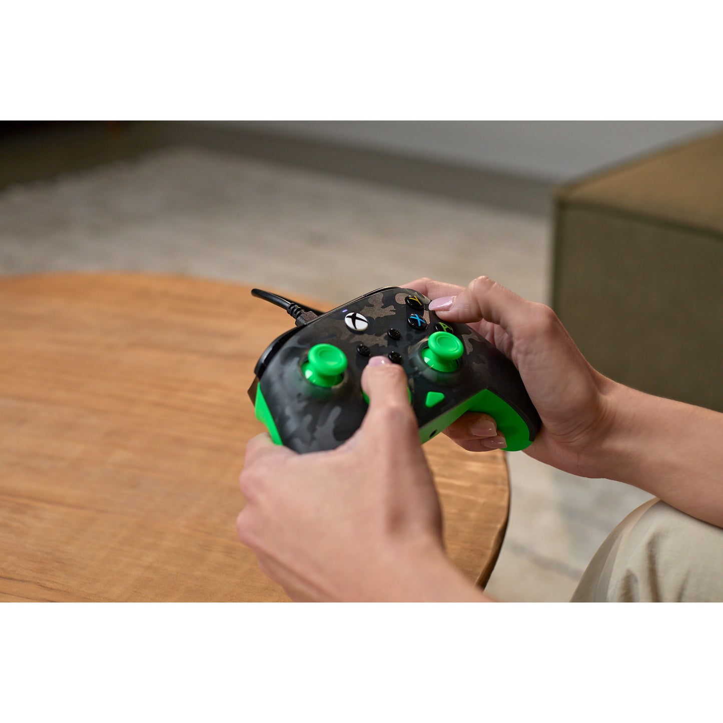 Turtle Beach Rematch Core Wired Controller (Schwarz Grün, Xbox Series X|S, Xbox One, PC)