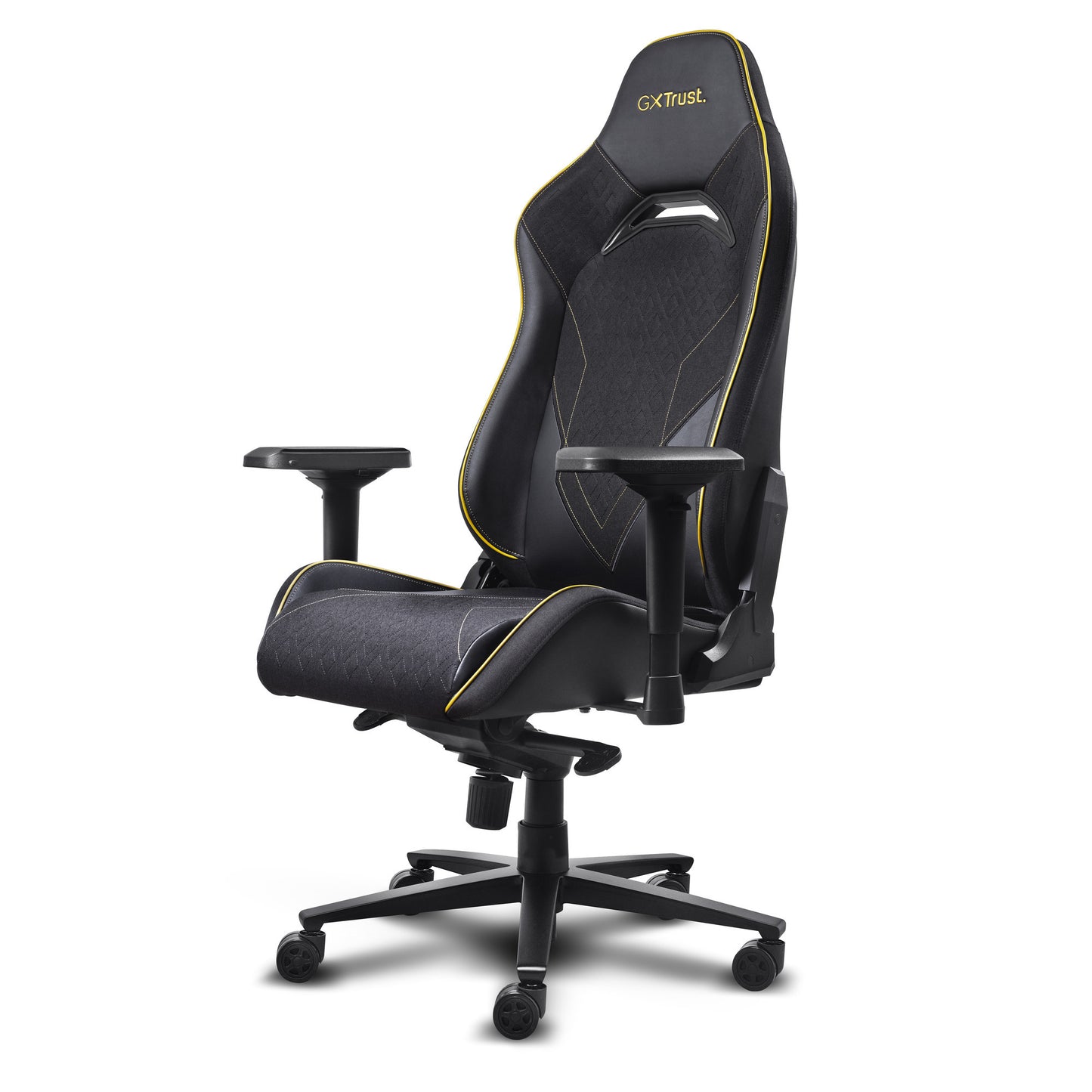 Trust GXT 721 Ruya Pro Premium bequemer Gaming-Stuhl (Schwarz Gelb)