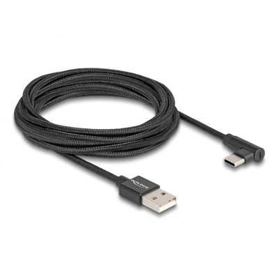 Delock USB 2.0 Kabel Typ-A-Mann zum USB-Typ-C-Männlichkeitswinkel