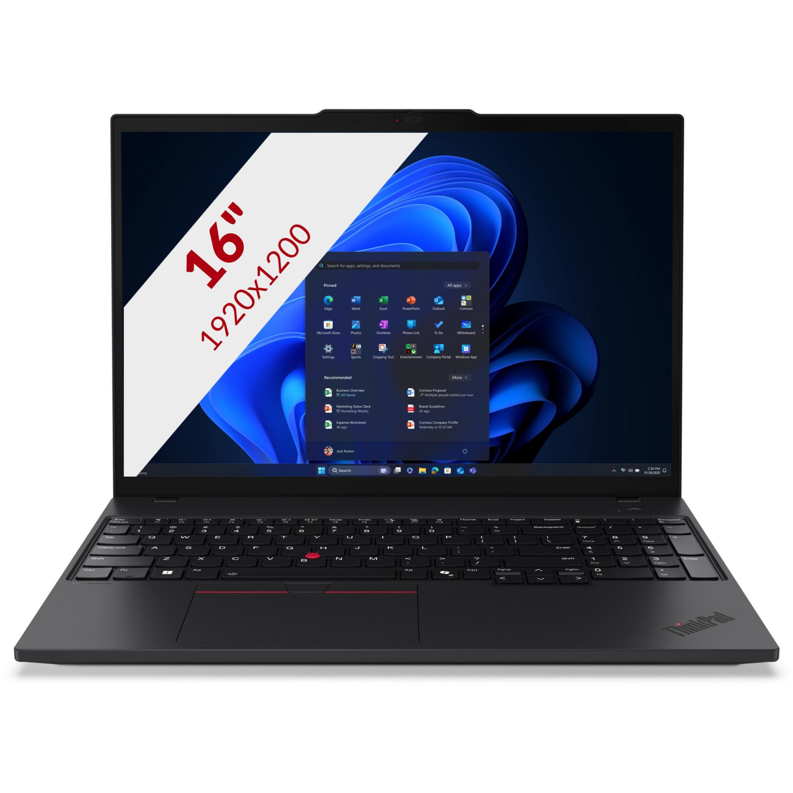 Lenovo Thinkpad T16 Gen 4 (21qe005bmh) 16 Laptop (schwarz | Core Ultra 5 225u | Intel-Grafik | 16 GB | 512 GB SSD)