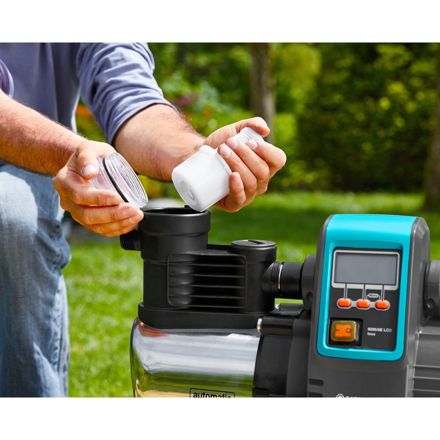 Gardena Hydrofoor Pomp 6000 6 LCD Edelstahl