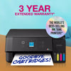 Epson Ecotank et-2922 All-in-One-Tintenstrahldrucker (Schwarz, Scannen, Kopieren, WLAN, inklusive bis zu 3 Jahre Tinte, C11cl63416)