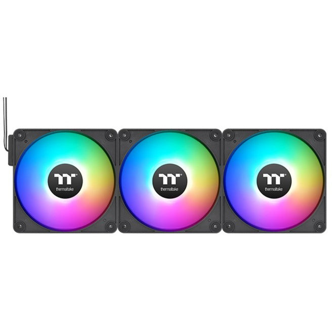 Thermaltake CT120 EX ArGB Sync PC-Lüfter (3-Lüfter-Pack) Gehäuselüfter (schwarz, 3 Stück, 120 x 120 x 25 mm, PWM)