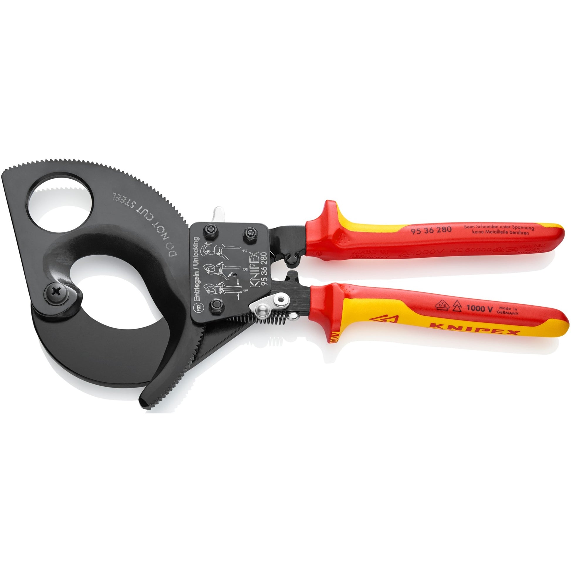 Knipex -Kabelschere mit Ratschenprinzip 9536280