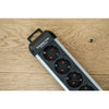 Brennenstuhl Premium-Alu-Line-Sockel 12-mal