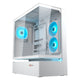 Cougar cfv235 Midi-Tower-Gehäuse (weiß | 2x USB-A | 1x USB-C | RGB | gehärtetes Glas)