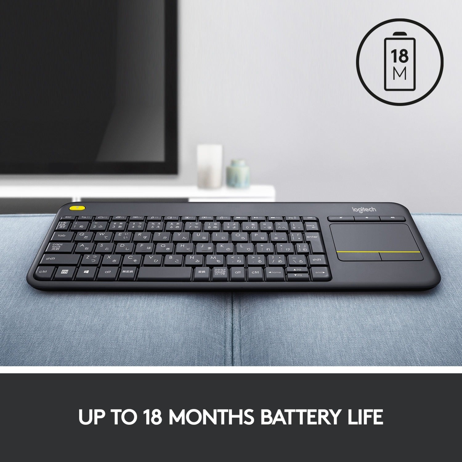 Kabellose Logitech-Tastatur K400 Plus