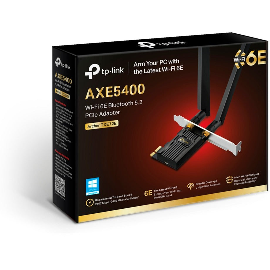 TP-Link Archer TXE72E AXE5400 Wi-Fi 6. Bluetooth 5.3 PCIE