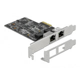 Delock PCI Express X2 -Karte an 2x RJ45 2,5 Gigabit Lan R. - afbeelding 1