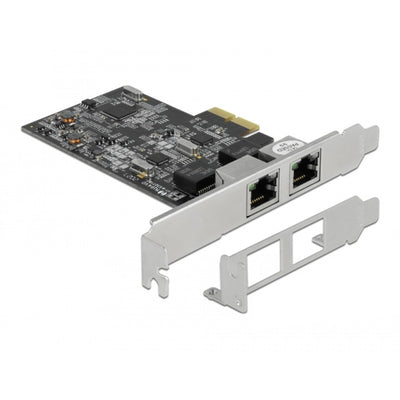 Delock PCI Express X2 -Karte an 2x RJ45 2,5 Gigabit Lan R.
