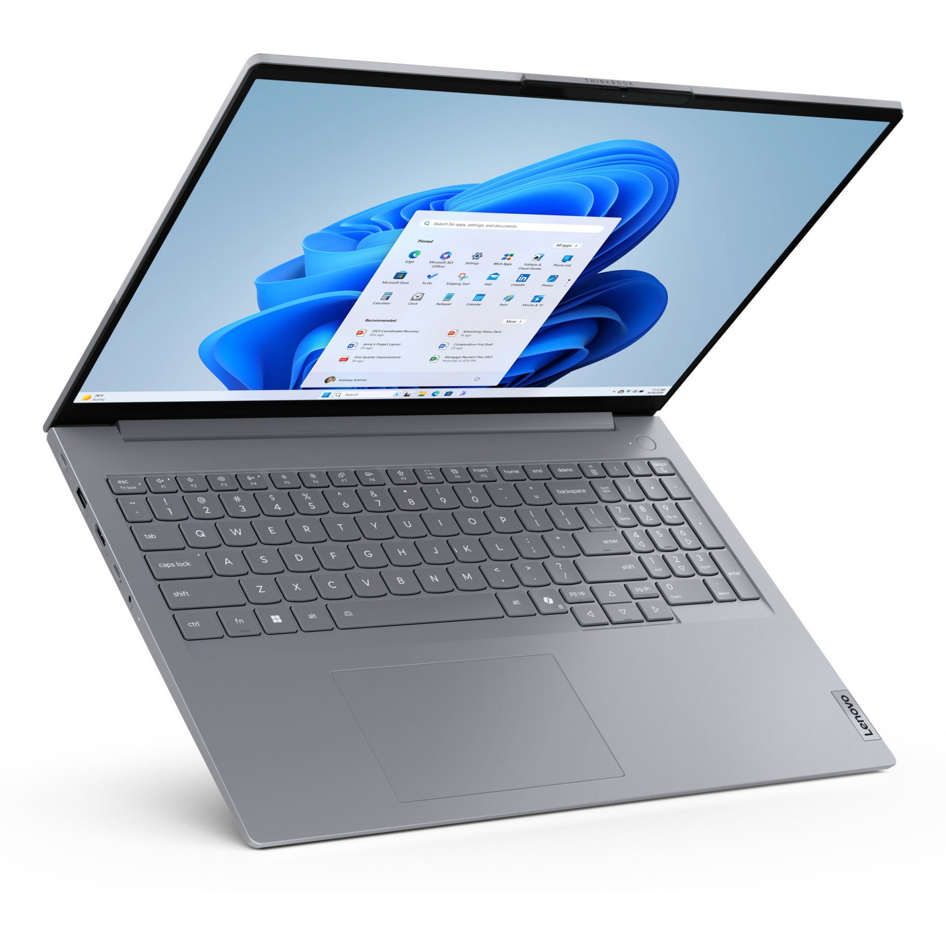 Lenovo Thinkbook 16 G8 IRL (21sh00g0mh) 16 Laptop (grau | Core i5-13420h | UHD-Grafik | 16 GB | 512 GB SSD)