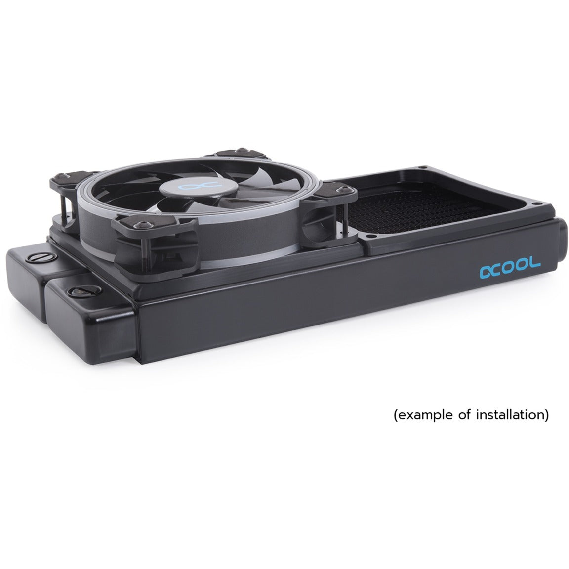 Alphacool Gehäuseentkopplung 120mm (7mm dick) Montagerahmen (schwarz)