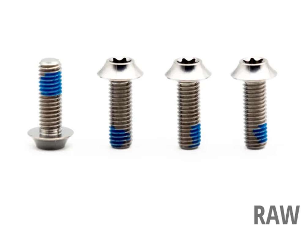 Oak Components Titanschrauben M5x15 für Flaschenhalter (4 Stück)