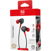 Powera kabelgebundene Ohrhörer für Nintendo Switch 2 In-Ear (schwarz rot, Nintendo Switch 2, Nintendo Switch, Nintendo Switch – OLED-Modell, Nintendo Switch Lite)