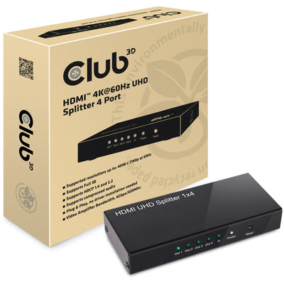 Club 3d HDMI 2.0 UHD Splitter 4 Ports