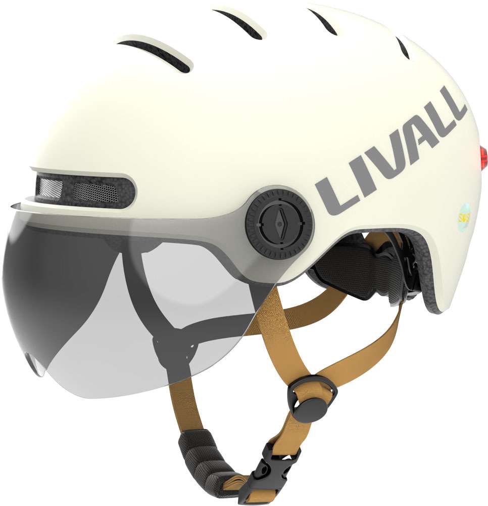 Livall l23 – urbaner LED-Fahrradhelm mit Visier