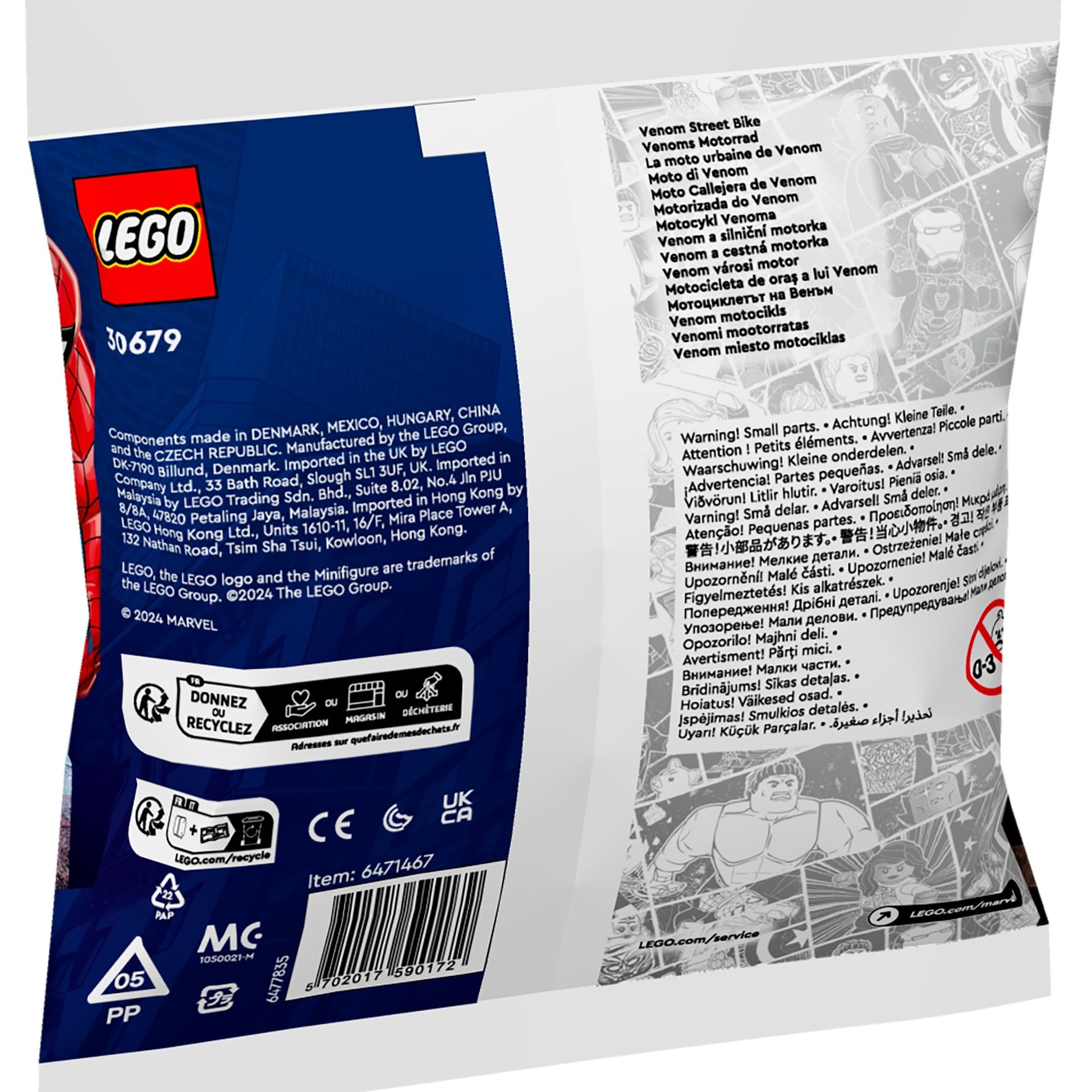 Lego Marvel – Bauspielzeug „Venom Street Bike“ (30679)