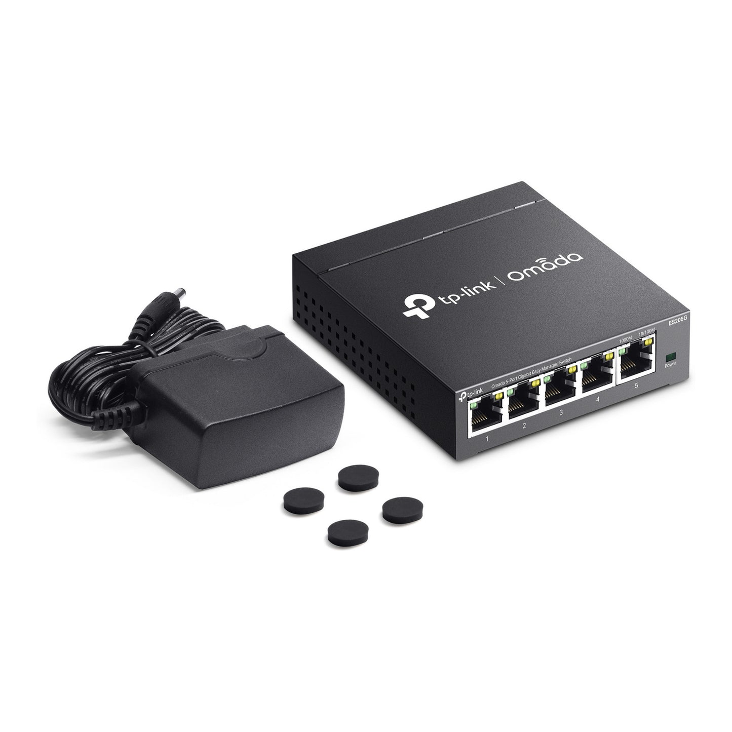 Tp-Link Omada ES205G 5-Port Gigabit Easy Managed Switch (Schwarz)
