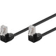 Goobay Patch Cable Cat 5th 2x90 ° F UTP 3M