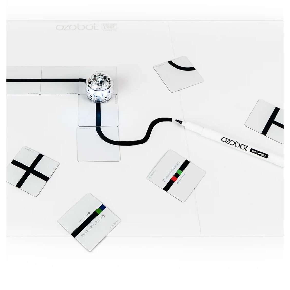 Ozobot -Farbcode -Magnete: Basissatz