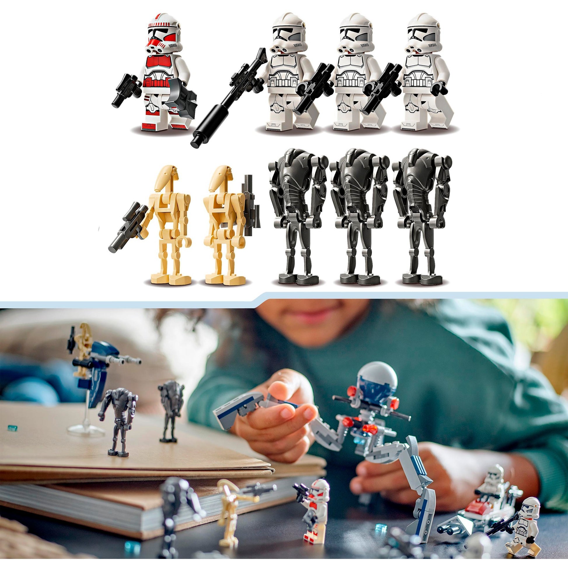 Lego Lego Star Wars 75372 Klon Trooper und Battle Droid Battle Pack