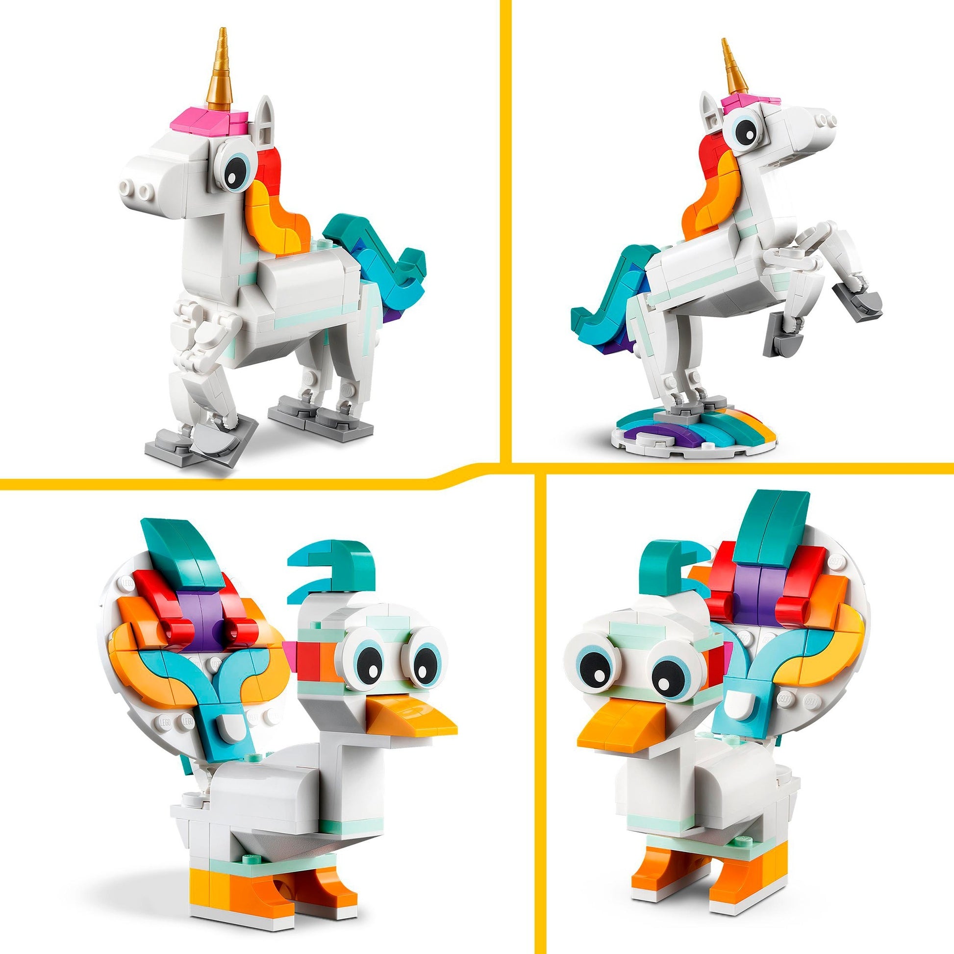 Lego -Schöpfer 31140 3in1 Magisches Einhorn
