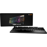 Ruhig sein! Leicht montierte, geräuschlose, taktile RGB-Gaming-Tastatur (schwarz, US-Layout (QWERTZ), geräuschlos, taktil, 100 %, Argb, PBT-Double-Shot-Tastenkappen) - afbeelding 7