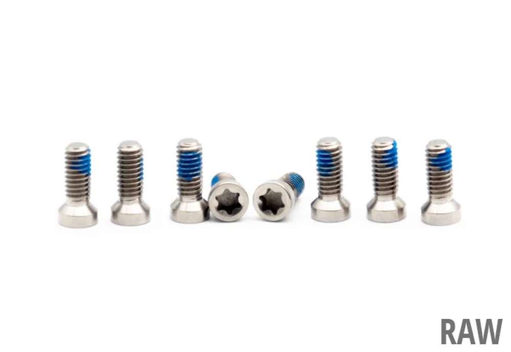 Oak Components Titanschrauben M4x9 für 8-Loch Direct Mount Kettenblatt (8 Stück)