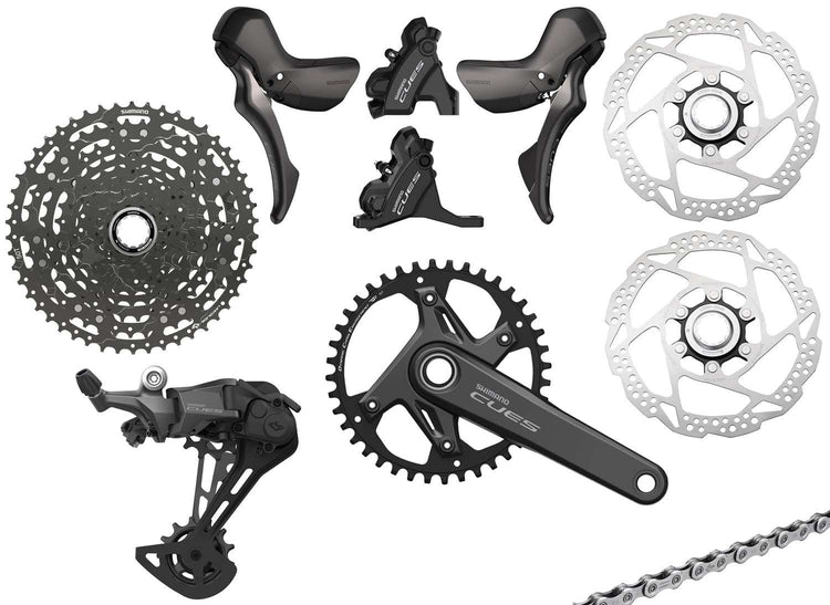 Shimano Cues U6040 1x11-Gang-Gravel-Gruppenscheibe 160 160 mm