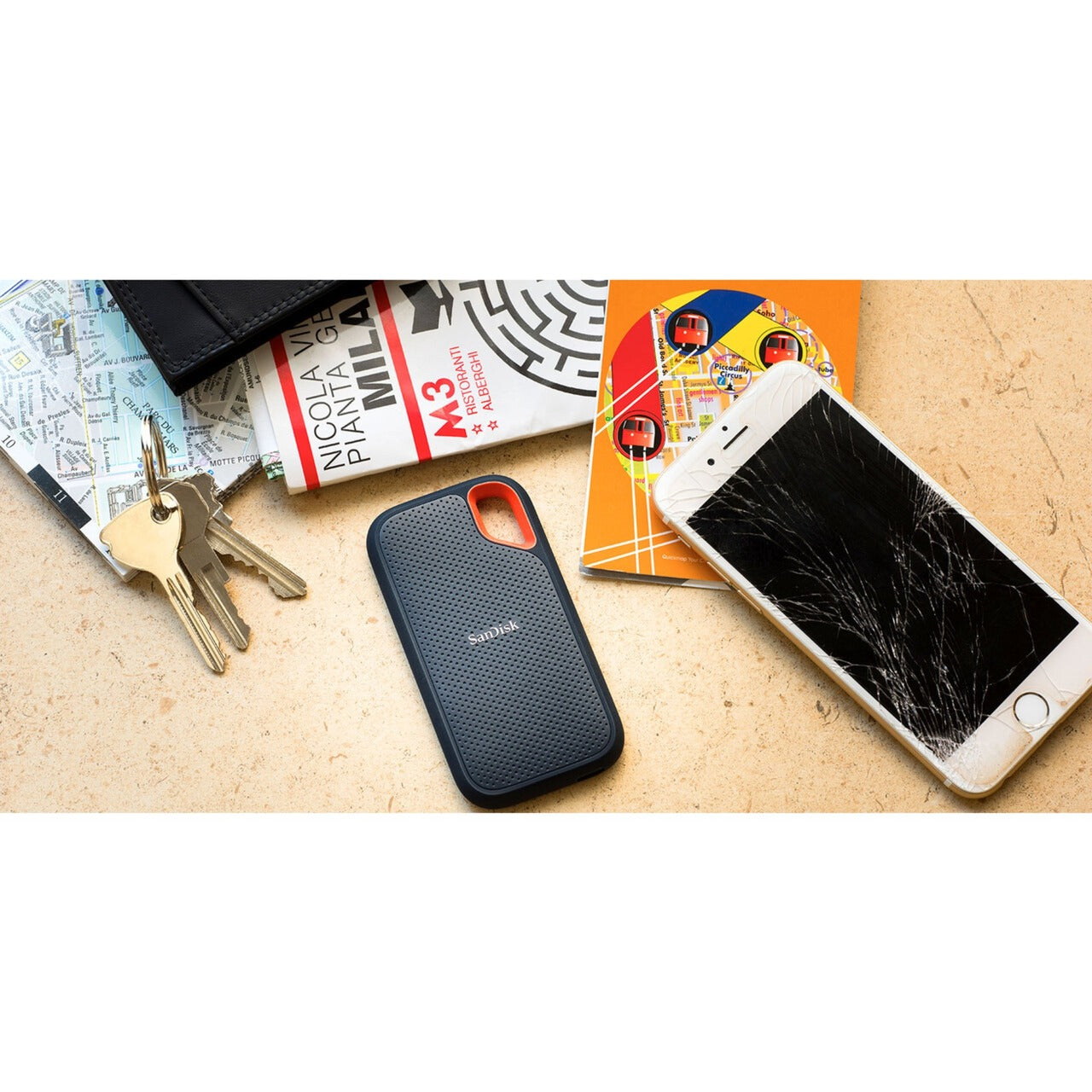 Sandisk tragbarer SSD V2, 2 TB