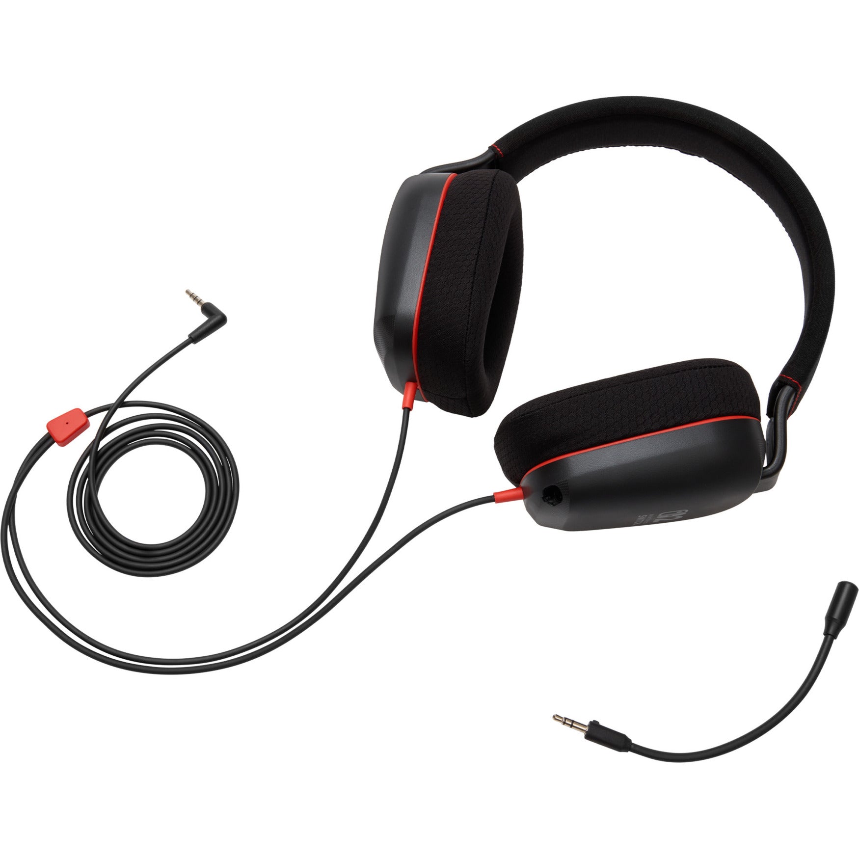 Powera kabelgebundenes Stereo-Headset für Nintendo Switch 2 Over-Ear-Gaming-Headset (schwarz rot, Nintendo Switch 2, Nintendo Switch – OLED-Modell, Nintendo Switch, Nintendo Switch Lite)