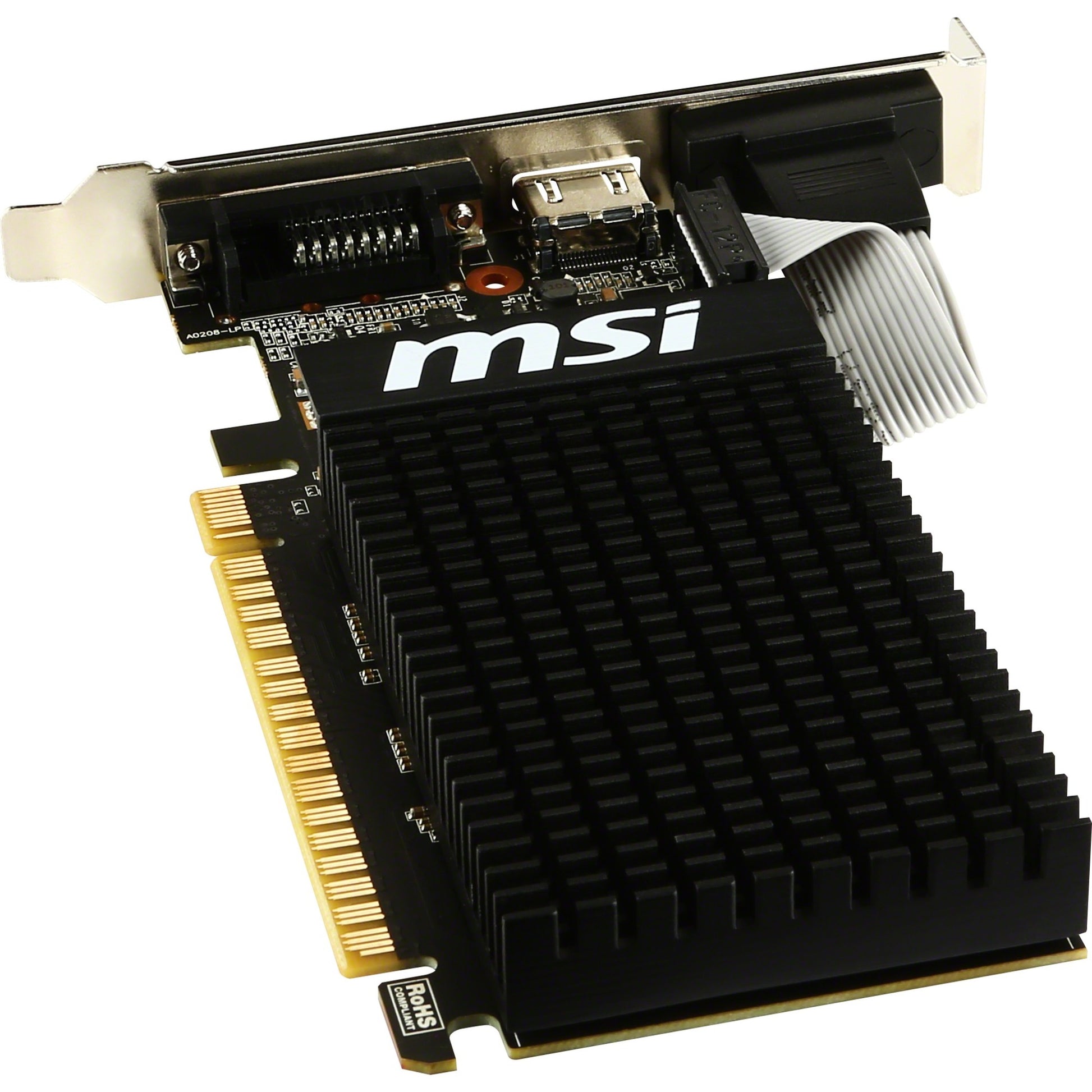 MSI GT 710 2GD3H LP Grafikkarte (VGA, DVI, HDMI, Low Profile)