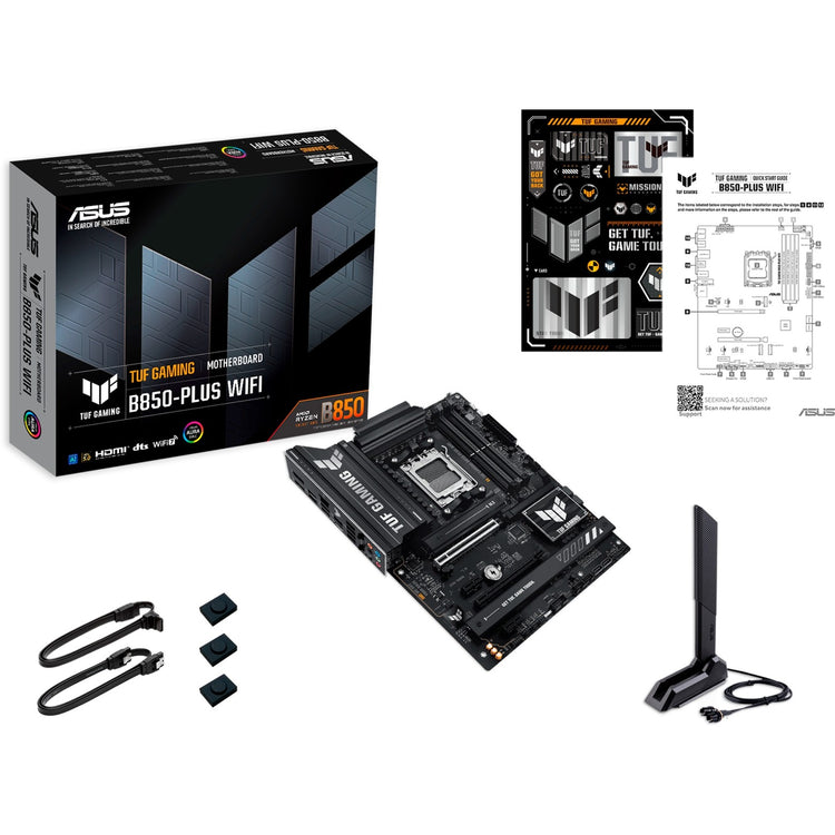 Asus Tuf Gaming B850-Plus Wi-Fi Sockel AM5 Motherboard (RAID, 2,5 GB-LAN, Wi-Fi 7, BT, Sound, ATX)