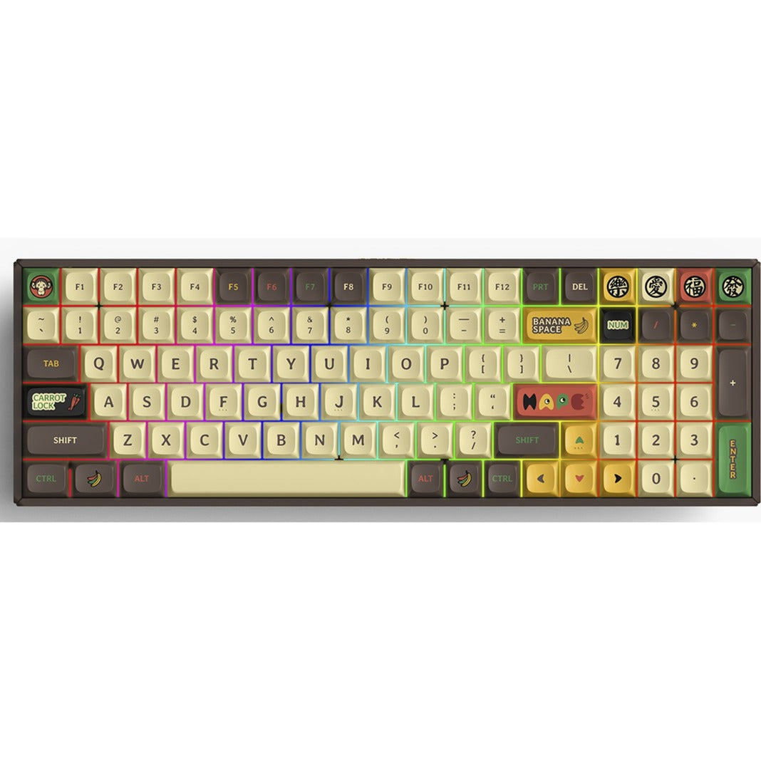 Iqunix F97 Happy Affen drahtlose mechanische Tastatur