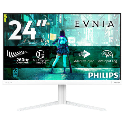 Philips Evnia 24m2n3201pl 23,8 Monitor (weiß, 1x HDMI 2.1, 1x Display Port 1.4, 260 Hz (übertaktet))