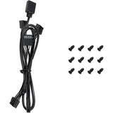 Deepcool FL12R RGB Gehäuselüfter (schwarz, 3 Stück, 120 x 120 x 25 mm, PWM) - afbeelding 5