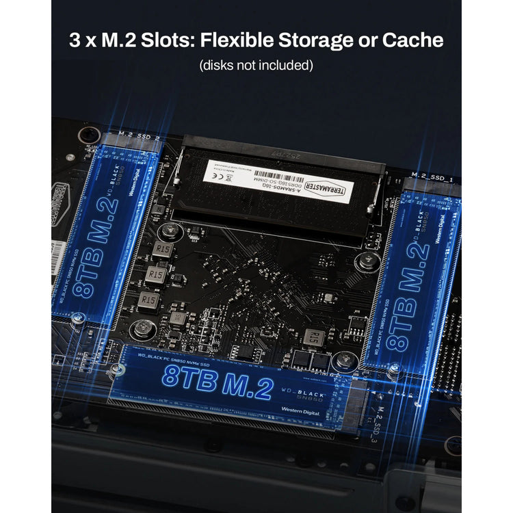 Terramaster f4-425 plus NAS (weiß, 2x 5GBe, HDMI, USB)