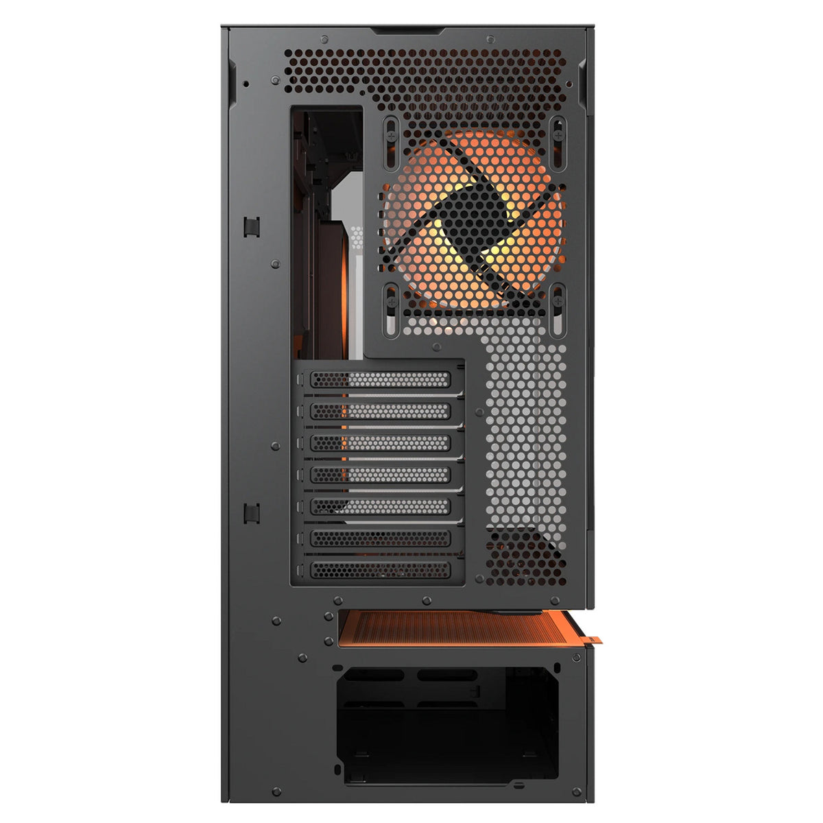 Cougar cfv235 Midi-Tower-Gehäuse (schwarz | 2x USB-A | 1x USB-C | RGB | gehärtetes Glas)