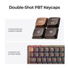 Keychron K3 Max-H3W Vollholz-Sonderedition mechanische RGB-Tastatur (Holzfarbe, US-Layout (QWERTZ), Milchpommelbraun, 75 %, RGB-LEDs, Double-Shot-PBT, Hot-Swap, 2,4 GHz | Bluetooth 5.1 | USB-C)